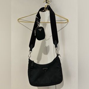 All Black Prada bag